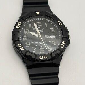 Casio MRW-210H Mens Diver Style Analog Watch Black Resin 100M Water Resist
